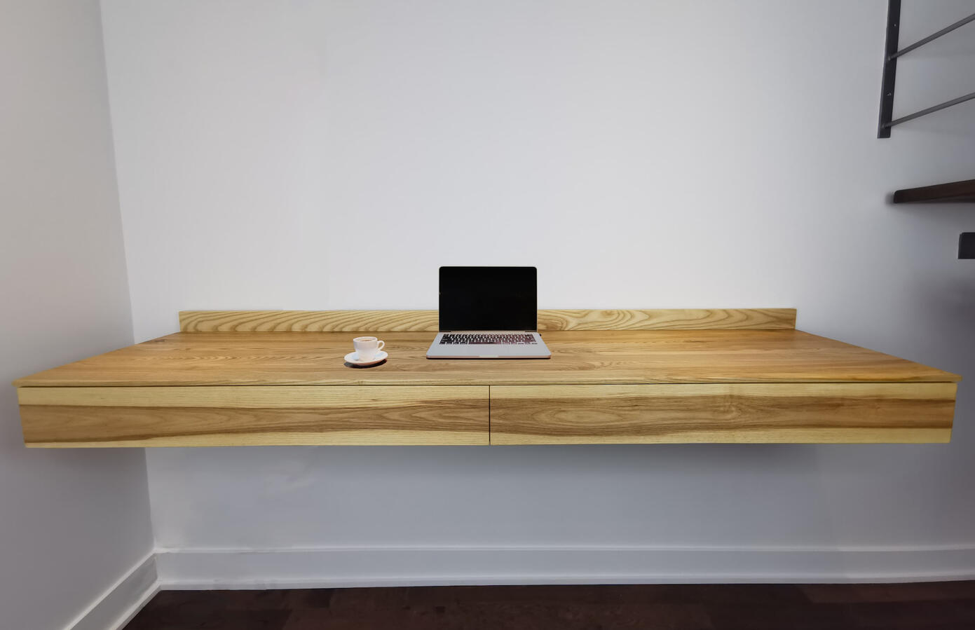Floating Desk, Ash Hardwood