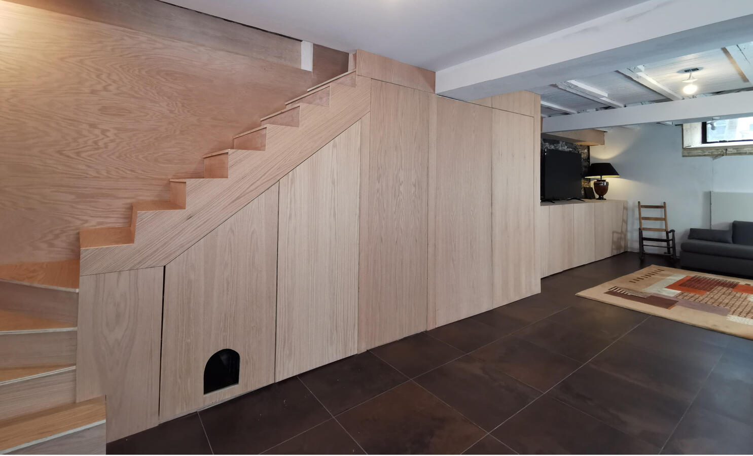 Custom Staircase &amp; Storage